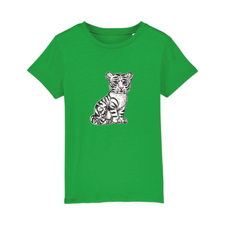 Kipla t-Shirt Kinder Jungen Mädchen Shirt Tiger grün 9-11 Jahre