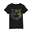 Kipla Shirt Mädchen Jungenrt schwarz Tiger