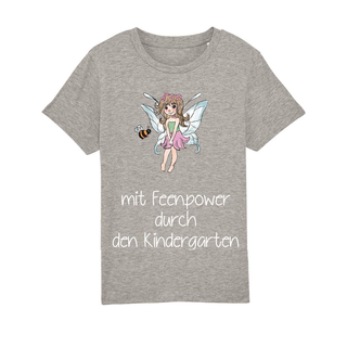 Kipla Shirt Mdchen grau Feenpower Kindergarten 9-11 Jahre