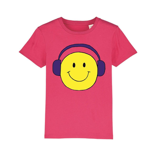 Kipla Shirt Mädchen pink Smiley 3-4 Jahre